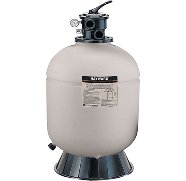 A Hayward W3S166T ProSeries Sand Filter 16 In., Top-Mount for Above-Ground Pools on a white background.